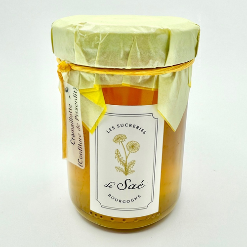 Cramaillotte, gelée de pissenlit artisanale, gelée fleurs de pissenlit, miel de pissenlit maison, recette traditionnelle et naturelle.